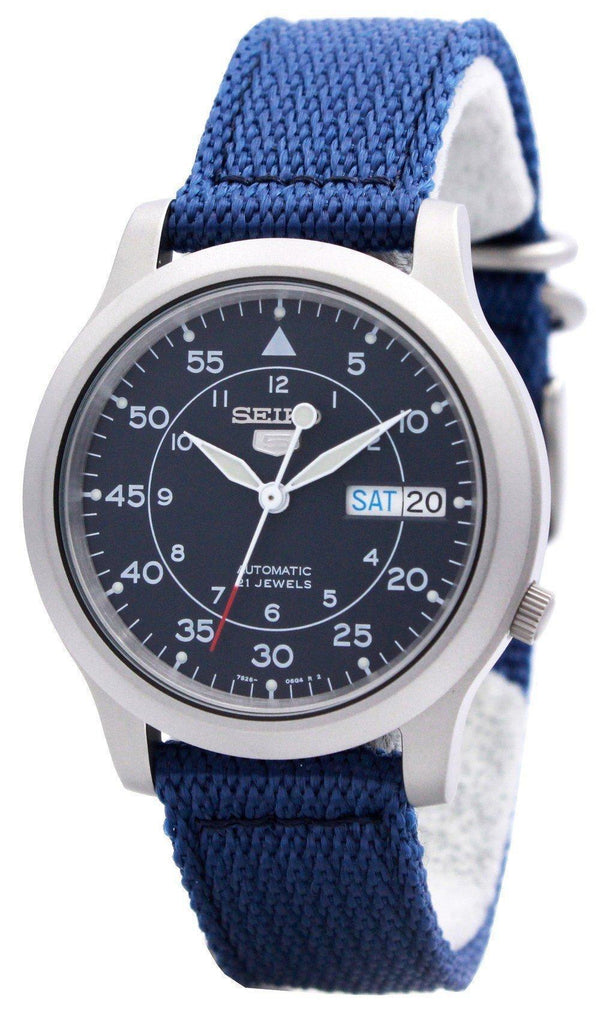 Seiko 5 Military Automatic Nylon Strap SNK807K2 Men's Watch-Branded Watches-JadeMoghul Inc.