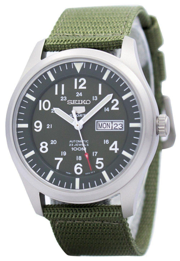 Seiko 5 Military Automatic Sports SNZG09 SNZG09K1 SNZG09K Men's Watch-Branded Watches-JadeMoghul Inc.