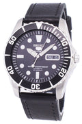 Seiko 5 Sports Automatic Ratio Black Leather SNZF17K1-LS8 Men's Watch-Branded Watches-Blue-JadeMoghul Inc.