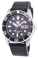 Seiko 5 Sports Automatic Ratio Black Leather SNZF17K1-LS8 Men's Watch-Branded Watches-Blue-JadeMoghul Inc.