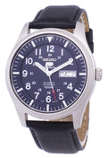 Seiko 5 Sports Automatic Ratio Black Leather SNZG11K1-LS10 Men's Watch-Branded Watches-Black-JadeMoghul Inc.