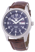 Seiko 5 Sports Automatic Ratio Brown Leather SNZG11K1-LS7 Men's Watch-Branded Watches-Black-JadeMoghul Inc.