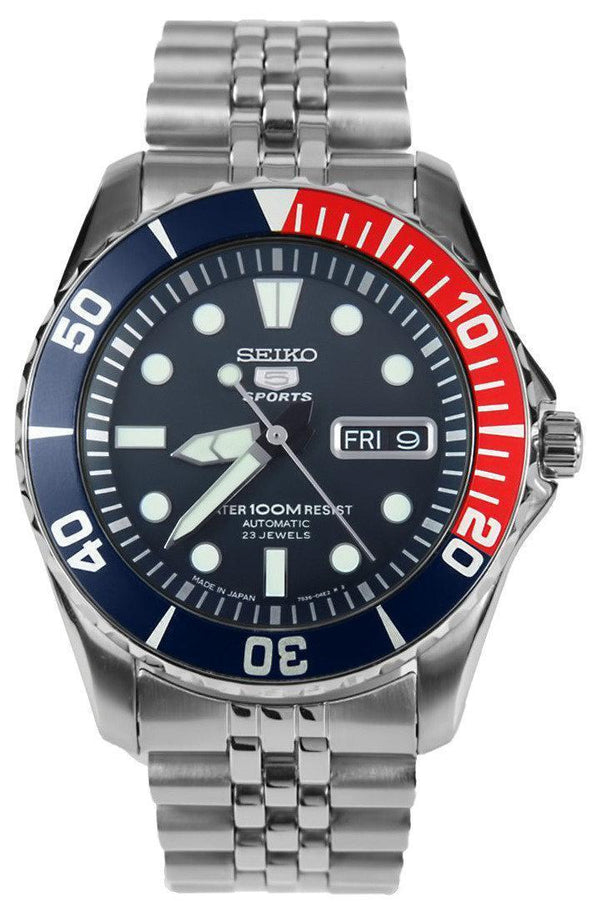 Seiko 5 Sports Diver's Automatic SNZF15J SNZF15 Men's Watch-Branded Watches-JadeMoghul Inc.