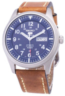 Seiko 5 Sports SNZG11K1-LS17 Automatic Brown Leather Strap Men's Watch-Branded Watches-Black-JadeMoghul Inc.