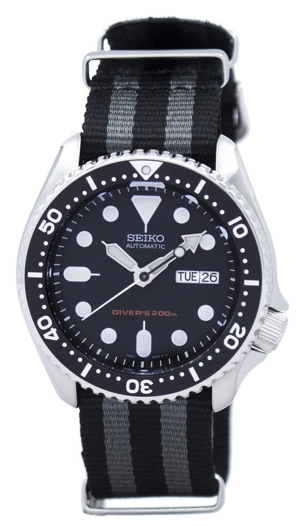 Seiko Automatic Diver's 200M NATO Strap SKX007K1-NATO1 Men's Watch-Branded Watches-White-JadeMoghul Inc.