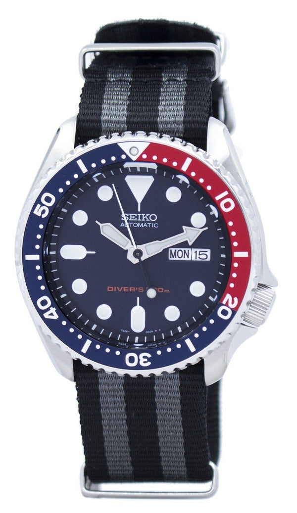 Seiko Automatic Diver's 200M NATO Strap SKX009K1-NATO1 Men's Watch-Branded Watches-Black-JadeMoghul Inc.
