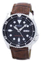 Seiko Automatic Diver's 200M Ratio Brown Leather SKX007K1-LS7 Men's Watch-Branded Watches-Black-JadeMoghul Inc.