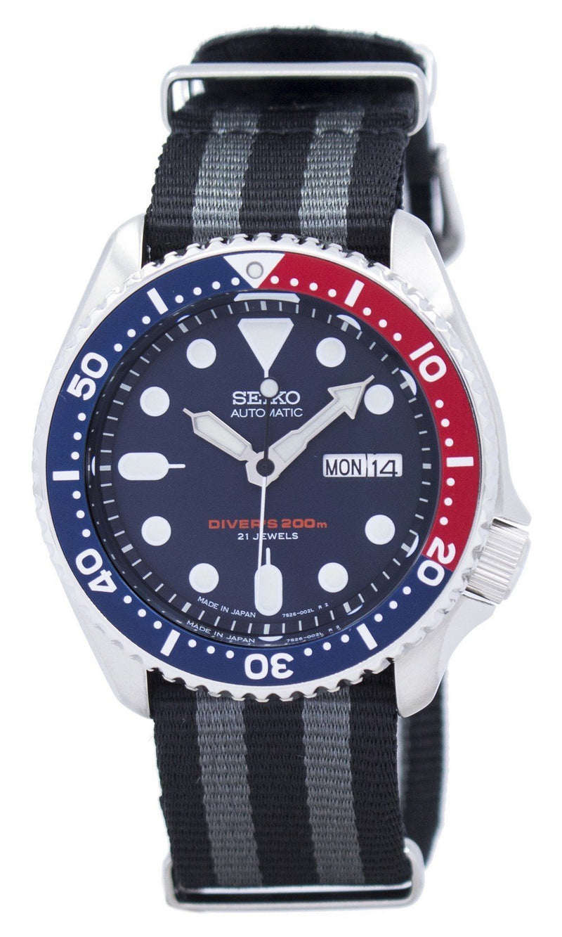 Seiko Automatic Diver's NATO Strap 200M SKX009J1-NATO1 Men's Watch-Branded Watches-Black-JadeMoghul Inc.