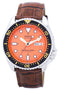 Seiko Automatic Diver's Ratio Brown Leather SKX011J1-LS7 200M Men's Watch-Branded Watches-Blue-JadeMoghul Inc.