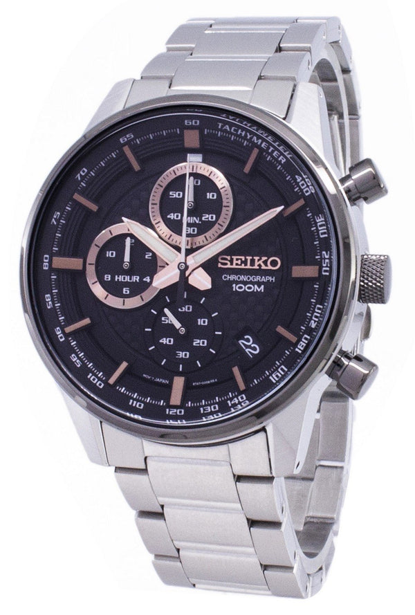 Seiko Chronograph SSB331 SSB331P1 SSB331P Quartz Men's Watch-Branded Watches-Blue-JadeMoghul Inc.