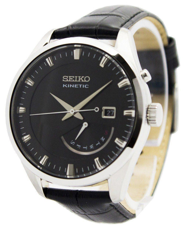 Seiko Kinetic Leather Strap SRN045P2 Men's Watch-Branded Watches-JadeMoghul Inc.