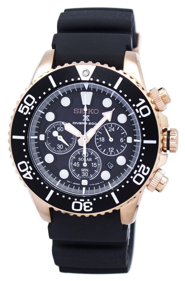Seiko Prospex Diver's Solar Chronograph SSC618 SSC618P1 SSC618P Men's Watch-Branded Watches-JadeMoghul Inc.