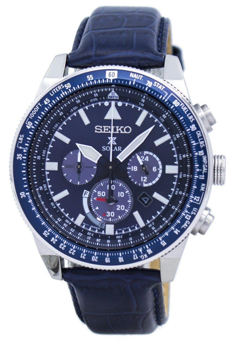 Seiko Prospex Solar Chronograph SSC609 SSC609P1 SSC609P Men's Watch-Branded Watches-JadeMoghul Inc.