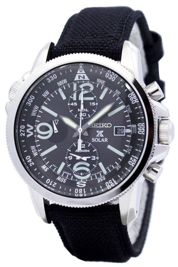 Seiko Prospex Solar Military Alarm Chronograph SSC293P2 Men's Watch-Branded Watches-JadeMoghul Inc.