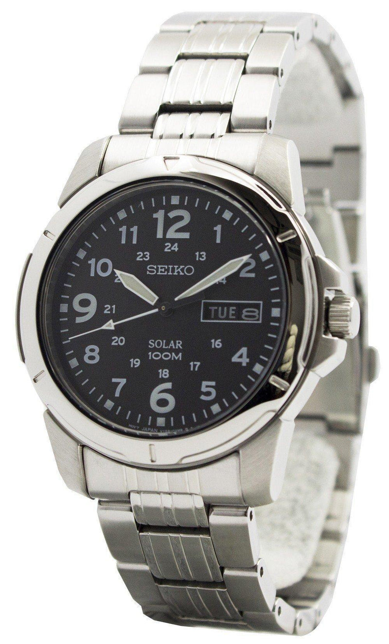 Seiko Solar Quartz SNE095 SNE095P1 SNE095P Men's Watch-Branded Watches-JadeMoghul Inc.