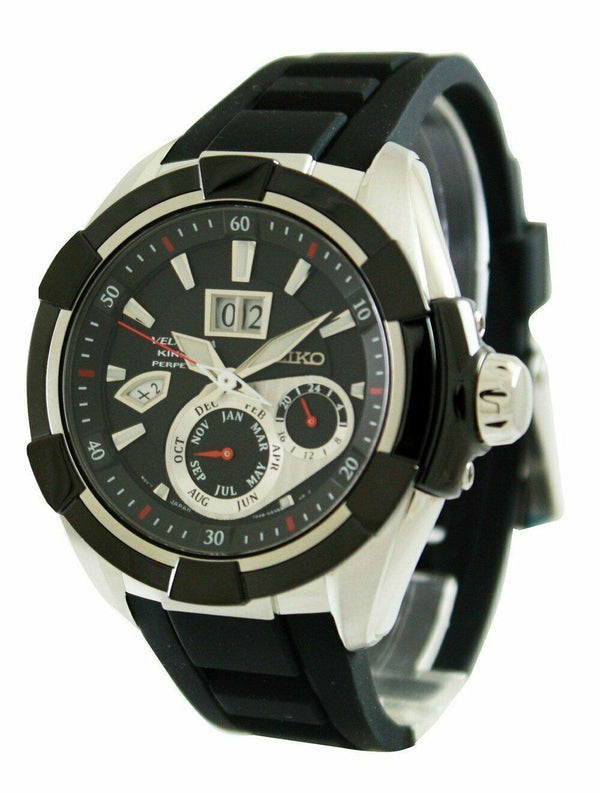 Seiko Velatura Kinetic Perpetual SNP101P2 Men's Watch-Branded Watches-White-JadeMoghul Inc.
