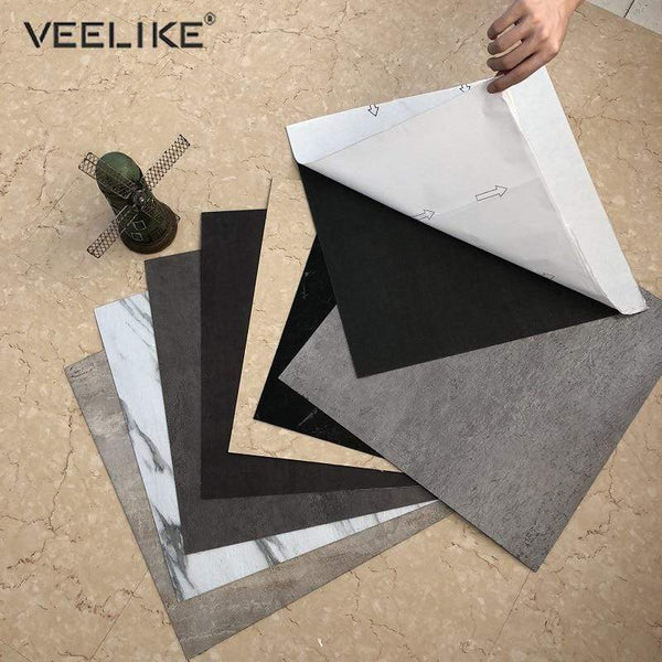 Self Adhesive PVC Ceramic Tile Stickers Waterproof Wallpaper Art Floor Stickers Kitchen Decorative Film DIY Ground Contact Paper JadeMoghul Inc. 