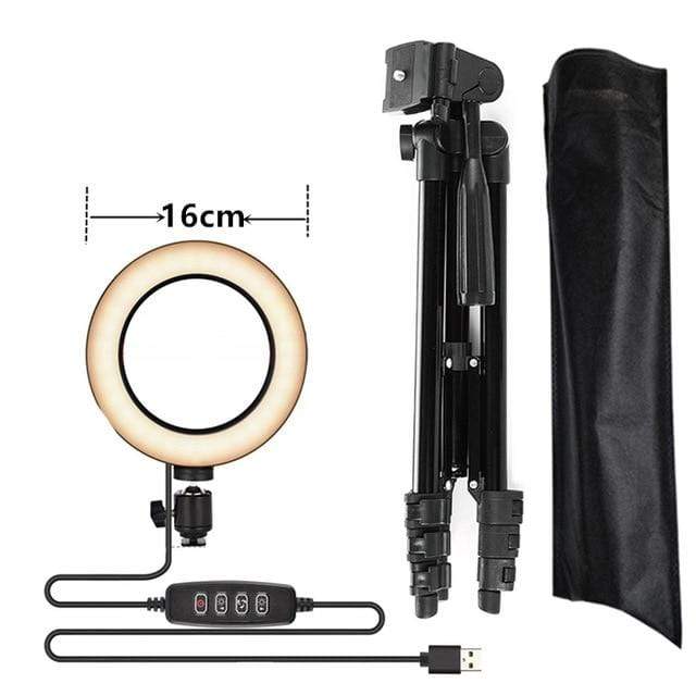 Selfie Ring Lamp Led Ring Light Selfie With Tripod Ring For Selfie Phone Video Photography Lighting For Youtube Phone Holder JadeMoghul Inc. 