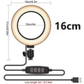 Selfie Ring Lamp Led Ring Light Selfie With Tripod Ring For Selfie Phone Video Photography Lighting For Youtube Phone Holder JadeMoghul Inc. 