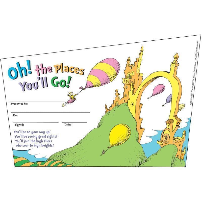 SEUSS-OH THE PLACES YOULL GO-Learning Materials-JadeMoghul Inc.