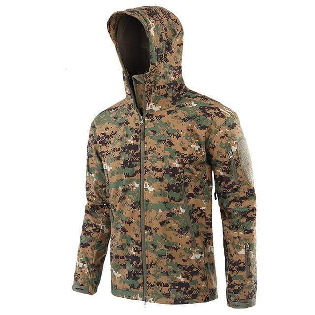 Shark Soft Shell Military Tactical Jacket Men Waterproof Warm Windbreaker US Army Clothing Winter Big Size Men Camouflage Jacket JadeMoghul Inc. 