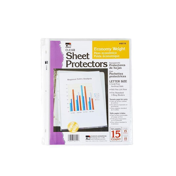 SHEET PROTECTORS ECONOMY 15/BG-Supplies-JadeMoghul Inc.