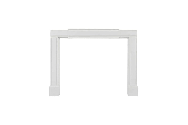 Shelf Fireplace Mantel Shelf - 48-80" Modern White MDF Mantel Shelf HomeRoots