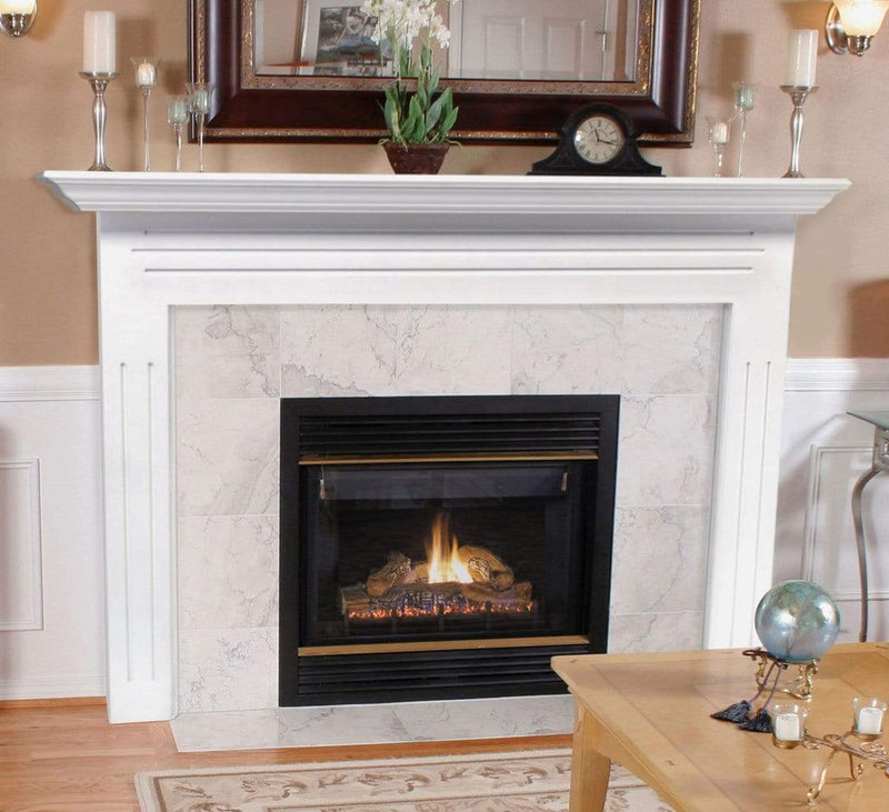 Shelf Fireplace Mantel Shelf - 48" Elegant White MDF Mantel Shelf HomeRoots