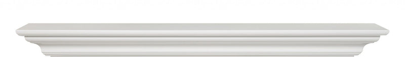Shelf Fireplace Mantel Shelf - 60" Modern White MDF Mantel Shelf HomeRoots