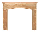 Shelf Fireplace Mantel Shelf - 68.5" Modern Unfinished Wood Mantel Shelf HomeRoots