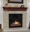 Shelf Fireplace Shelf - 48" Contemporary Distressed Cherry Wood Mantel Shelf HomeRoots