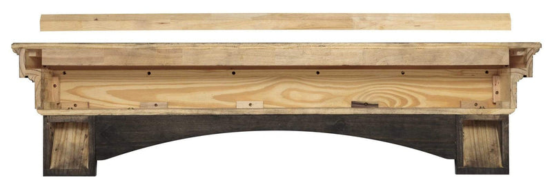 Shelf Fireplace Shelf - 48" Elegant Espresso Pine Wood Mantel Shelf HomeRoots