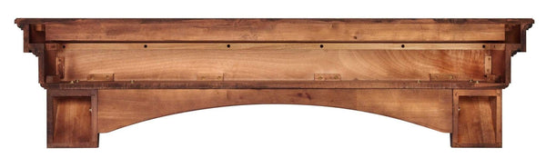Shelf Fireplace Shelf - 48" Graceful Distressed Cherry Wood Mantel Shelf HomeRoots