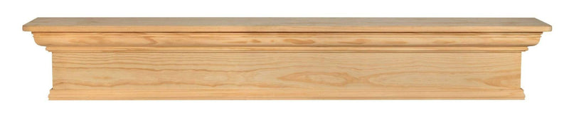 Shelf Fireplace Shelf - 48" Sophisticated Unfinished Pine Wood Mantel Shelf HomeRoots
