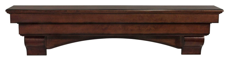 Shelf Fireplace Shelf - 60" Elegant Distressed Cherry Mantel Shelf HomeRoots