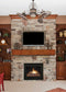 Shelf Fireplace Shelf - 60" Elegant Rustic Distressed Pine Wood Mantel Shelf HomeRoots