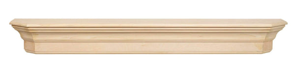 Shelf Fireplace Shelf - 60" Elegant Unfinished Wood Mantel Shelf HomeRoots