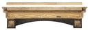 Shelf Fireplace Shelf - 60" Modern Espresso Pine Wood Mantel Shelf HomeRoots