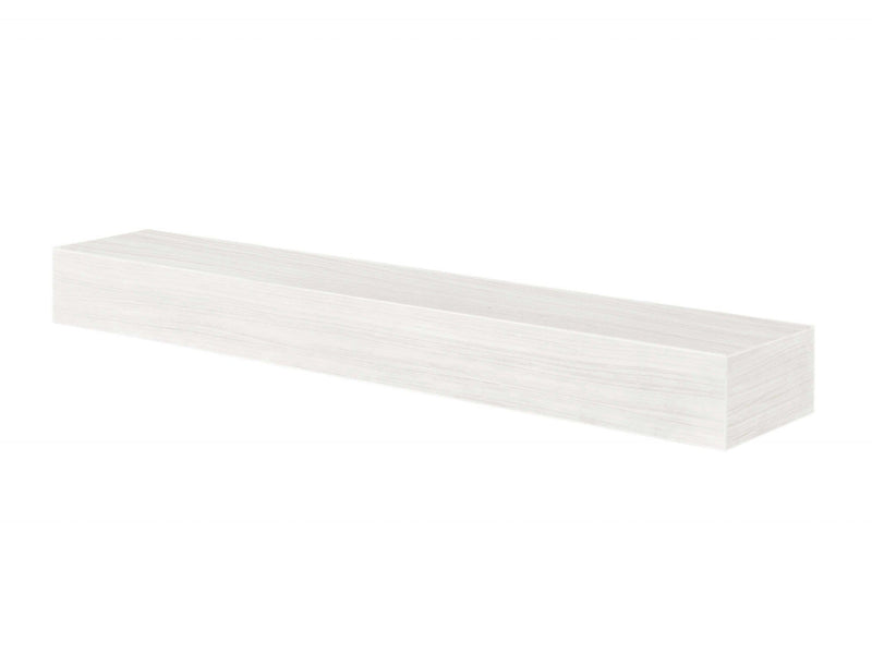 Shelf Shelf Decor Ideas - 48" Non-Combustible Whitewash Fiberglass and Cement Aggregate Mantel Shelf HomeRoots