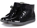 Shiny Patent Leather Lace Up Boots AExp