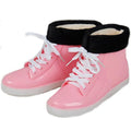Shiny Patent Leather Lace Up Boots AExp