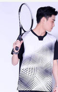 Shirts Badminton short sleeves Clothes,polyester table tennis T Shirt,Trainning tennis t-shirts,breathable ping pong Jersey Blue AExp
