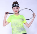 Shirts Badminton short sleeves Clothes,polyester table tennis T Shirt,Trainning tennis t-shirts,breathable ping pong Jersey Blue AExp