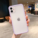 Shockproof Armor Transparent Phone Case For iPhone 12 11 Pro X Xs MAX XR 6 6s 7 8 Plus Camera Protection Candy Color Cover Case JadeMoghul Inc. 