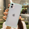 Shockproof Armor Transparent Phone Case For iPhone 12 11 Pro X Xs MAX XR 6 6s 7 8 Plus Camera Protection Candy Color Cover Case JadeMoghul Inc. 