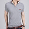 Short Sleeve Polo Shirt-6369 Grey-M-JadeMoghul Inc.