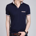 Short Sleeve Polo Shirt-6369 Navy-M-JadeMoghul Inc.