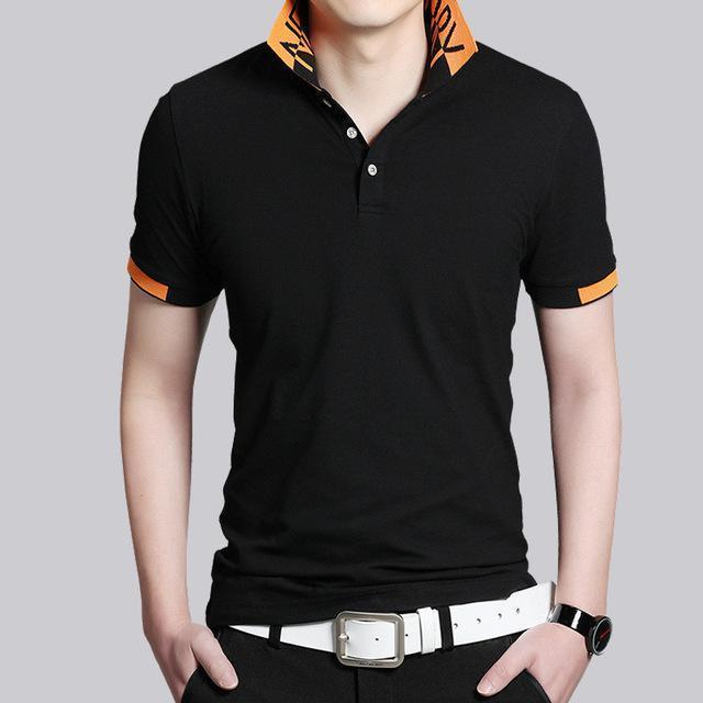 Short Sleeve Polo Shirt-6825 Black-M-JadeMoghul Inc.