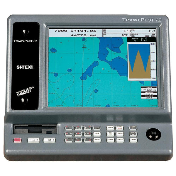 SI-TEX TRAWLPLOT 12 SD Color Chartplotter w-WAAS Receiver [TRAWLPLOT 12]-GPS - Chartplotters-JadeMoghul Inc.