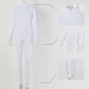 Sibybo Autumn Turtleneck Skinny Casual Jumpsuit Women Long Sleeve Front Zipper Sport Wear Womens Rompers Black Fitness Overalls AExp